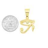 SP-799, Stainless Steel Small Triangular Prism Eye Pendant, 15mm width, 35mm high, 2.5mm thick