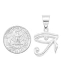 SP-799, Stainless Steel Small Triangular Prism Eye Pendant, 15mm width, 35mm high, 2.5mm thick