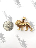 SP-827,Stainless Steel Whole Lion Pendant, gold or silver, 43mm width, 35mm high, 7mm thick