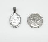 SP-878, Stainless Steel Baby Angle Pendant-gold or silver color, 18mm width, 32mm high, 2.5mm thick