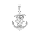 SP-911, Stainless Steel Anchor With Eagle Pendant-gold or silver color, 30mm width, 50mm high, 9mm thick