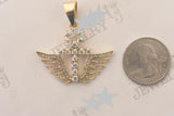 SP-954, Stainless Steel Ankah Wing Pendant -gold or silver color
