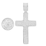 SP 1-67, Stainless Steel Ice Cross Pendant-gold or silver color, 42mm width, 80mm high, 7mm thick