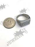 SRM-269, Stainless Steel Greek Key Hit Hop Fashion Ring-gold color