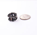 SRM-287, Unisex Stainless Steel Dollar Sign Ring-gold or silver color, 20mm X 20mm Width, 2mm thick