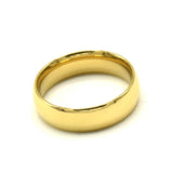 SRU 07, Stainless Steel Wedding Band Plain Ring-gold or silver color- 6mm Width, 1.5mm Thick