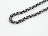 Stainless Steel Hit Hop Byzantine Chain 24'' with Bracelet 8.5'' Set-gold, silver, Silver Gold or Silver Black Color-SSM-32