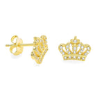 STEW-295, Crown-silver color, 11mm width, 7mm high, 1mm thick