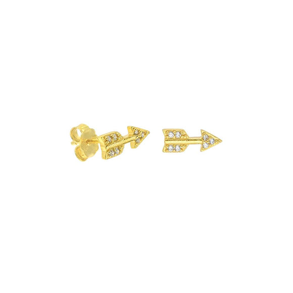 STEW-699, Sterling Silver Arrow-gold or silver color, 3mm width, 10mm high, 1mm thick