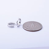 STEW-78, Sterling Silver Hoops Earrings