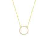 STNW-233, Women Sterling Silver Icy Round Shape Necklace
