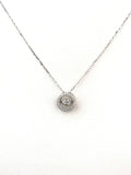 STNW-311, Women 925 Sterling Silver Dangling Pendant Necklace - gold color
