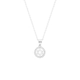 STNW-393, Women 925 Sterling Silver Icy David Star Pendant Necklace-silver color