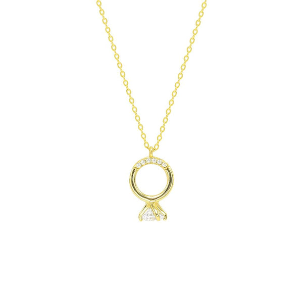 STNW-413, women 925 Sterling Silver Ring Pendant Necklace-silver color
