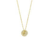 STNW-531, Sterling Silver Initial Pendant Necklace- from "A" to "Z", gold or silver color