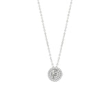STNW-531, Sterling Silver Initial Pendant Necklace- from "A" to "Z", gold or silver color