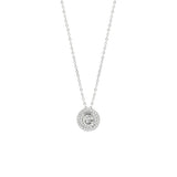 STNW-531, Sterling Silver Initial Pendant Necklace- from "A" to "Z", gold or silver color