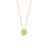 STNW-531, Sterling Silver Initial Pendant Necklace- from "A" to "Z", gold or silver color