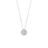 STNW-531, Sterling Silver Initial Pendant Necklace- from "A" to "Z", gold or silver color