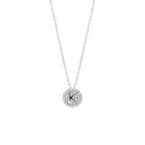 STNW-531, Sterling Silver Initial Pendant Necklace- from "A" to "Z", gold or silver color