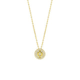 STNW-531, Sterling Silver Initial Pendant Necklace- from "A" to "Z", gold or silver color