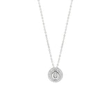 STNW-531, Sterling Silver Initial Pendant Necklace- from "A" to "Z", gold or silver color