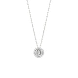 STNW-531, Sterling Silver Initial Pendant Necklace- from "A" to "Z", gold or silver color