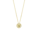 STNW-531, Sterling Silver Initial Pendant Necklace- from "A" to "Z", gold or silver color