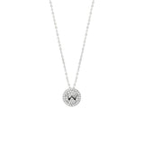 STNW-531, Sterling Silver Initial Pendant Necklace- from "A" to "Z", gold or silver color