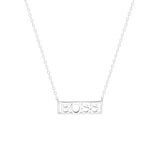 STNW-682 Sterling Silver "Boss" Necklace gold color or silver color