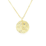 STNW-895, Sterling Silver Evil Eye+Moon+Star Necklace