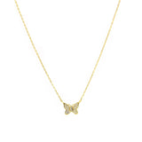 STNW-932, Women Sterling Silver Butterfly Pendant Necklace-silver color