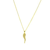 STNW-948, Women Sterling Silver Italia Pepper Icy out Cubic Zirconium stone Necklace