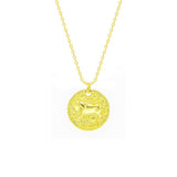 STNW-651, Sterling Silver 12 Constellations Necklace