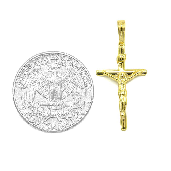 STPM-368, Men and Women S925 Sterling Silver Cross Pendant- gold or silver color