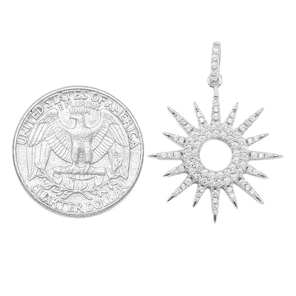 STPW-115, Sterling Silver North Star pendant