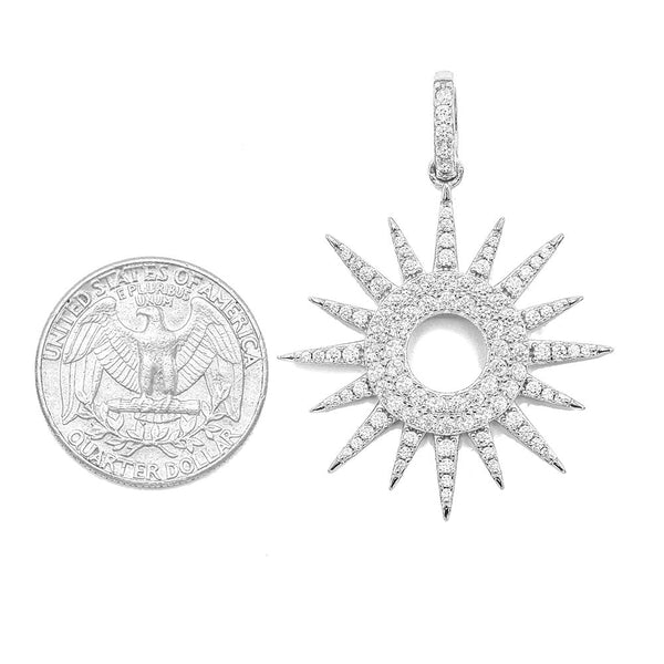STPW-115, Sterling Silver North Star pendant