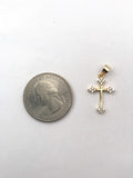 STPW-66, Tiny Women S925 Sterling Silver Cross Pendant-Gold or Silver Color