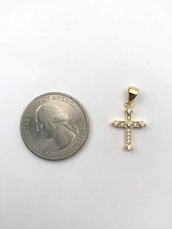 STPW-67, Sterling Silver Tiny Cross Pendant