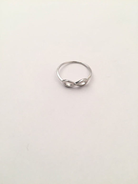STRW-139, Women S925 Sterling Silver Plain Infinity Ring