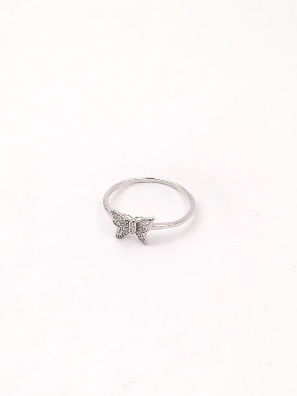STRW-145, Women S925 Sterling Silver Butterfly Shape Fashion ring- gold or silver color