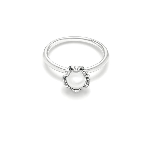 STRW-502, Women S925 Sterling Silver Pearl Ring