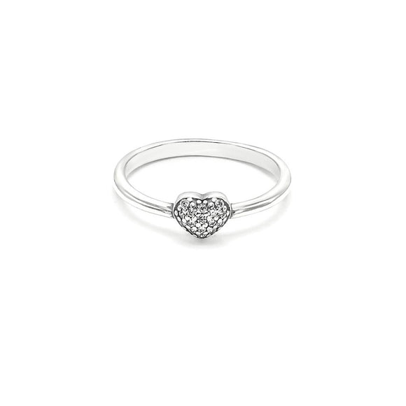STRW-507, Women S925 Sterling Silver Heart shape Antique color fashion ring