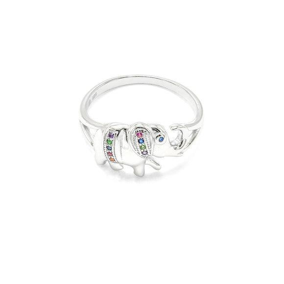 STRW-526, Women S925 Sterling Silver Lucky Elephant ring