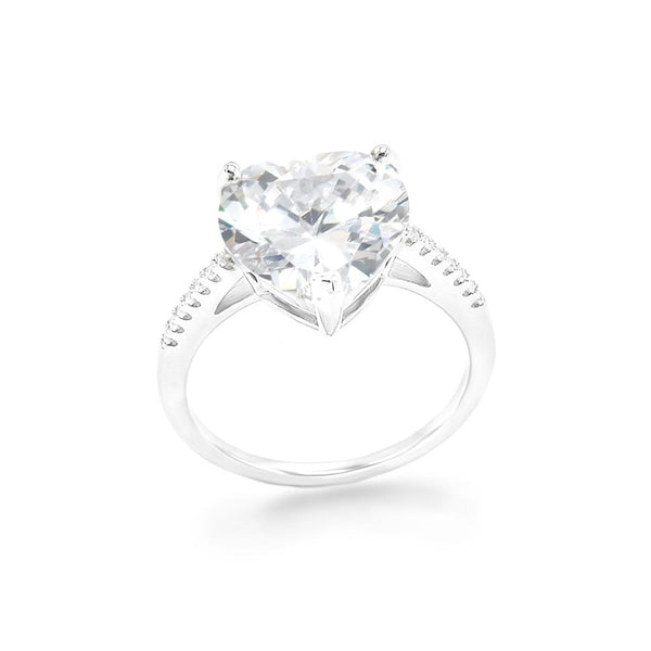 STRW-639, Women 925 Sterling Silver Heart shape Ring