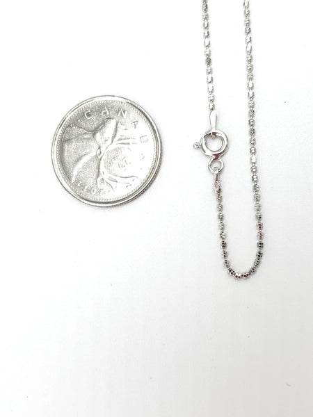 Sterling Silver Rosery Chain D-1.5mm