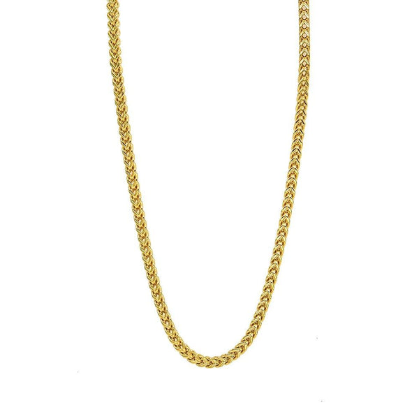 Stainless Steel Franco Chain Square Shape-gold or silver, 4.5mm width, 4.5mm thick