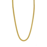 Stainless Steel Franco Chain Square Shape-gold or silver, 4.5mm width, 4.5mm thick