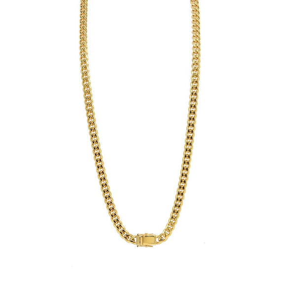 Miami Cuban Chain SMC 8mm Width,  Long Box Locker-14mm width 5mm thick