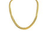 Stainless Steel 6mm and 8mm Width Flat Snake Chain-Gold or Silver Color-SNKC